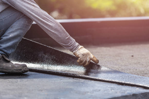 Professional Exterior Waterproofing technician working in Hampton, MD